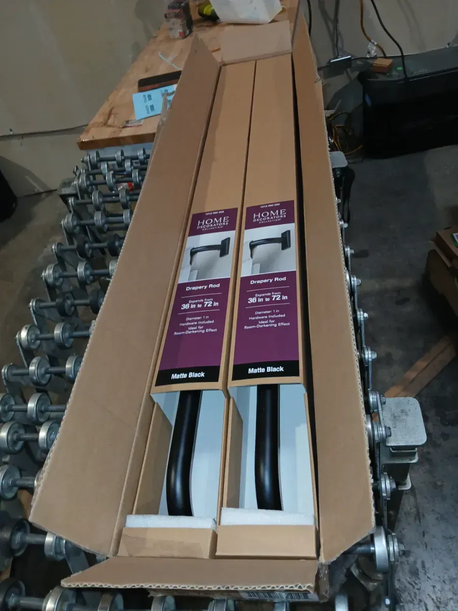 *** Pack of 2 *** 36 in. - 72 in. Adjustable 1 in. Wraparound Single Curtain Rod Kit in Matte Black - image 4