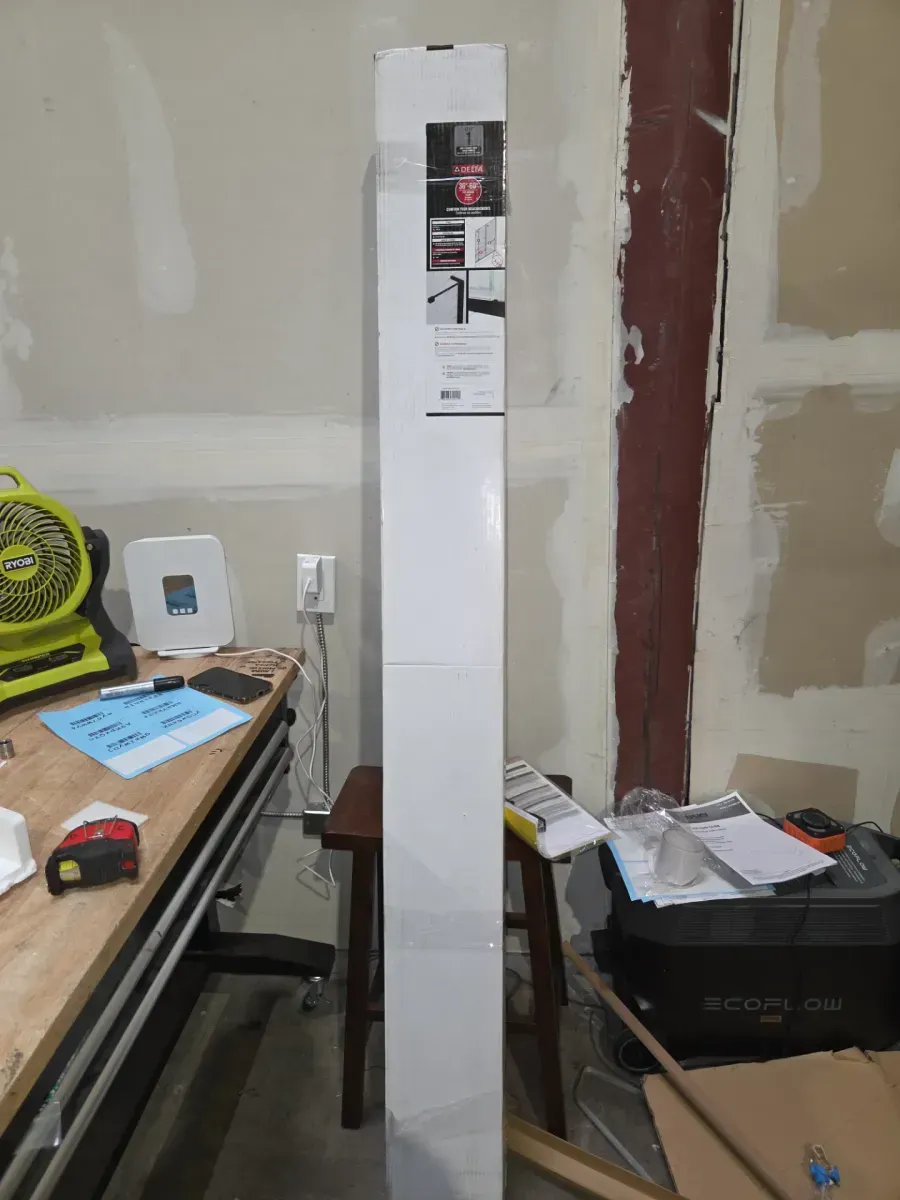 Delta Bridger Black Heavy Hinge Frameless Pivot Shower/Tub Hardware Assembly Kit - image 7