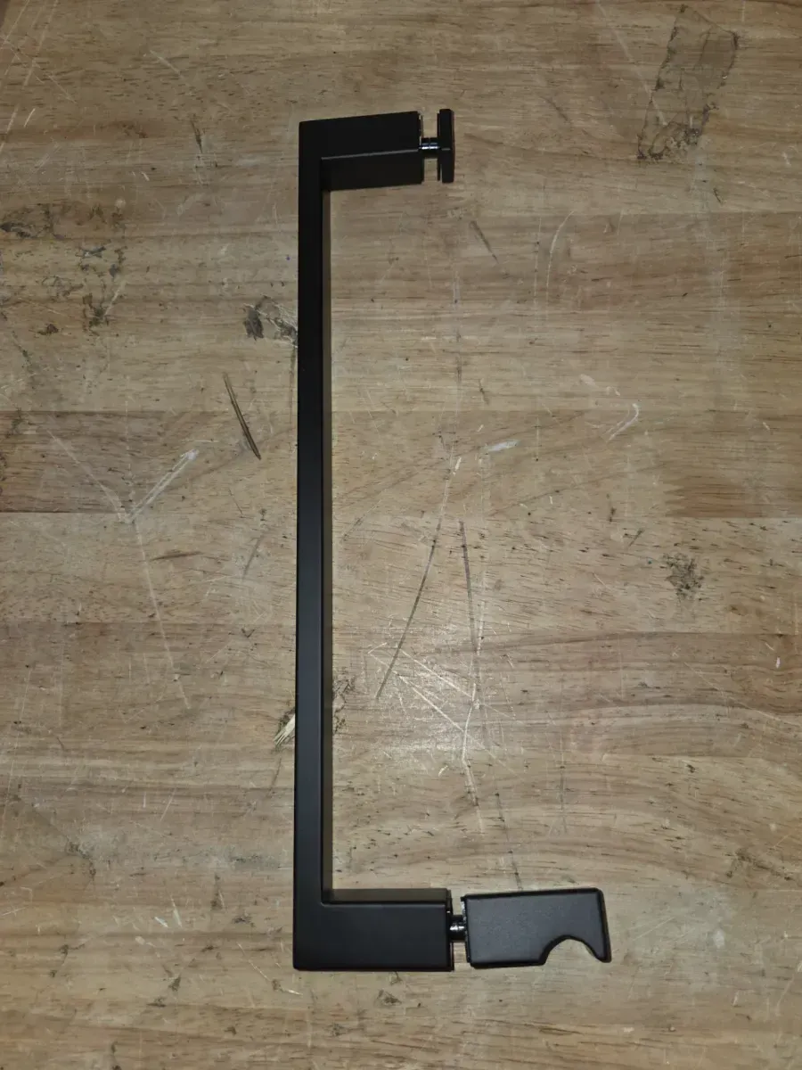 Delta Bridger Black Heavy Hinge Frameless Pivot Shower/Tub Hardware Assembly Kit - image 5