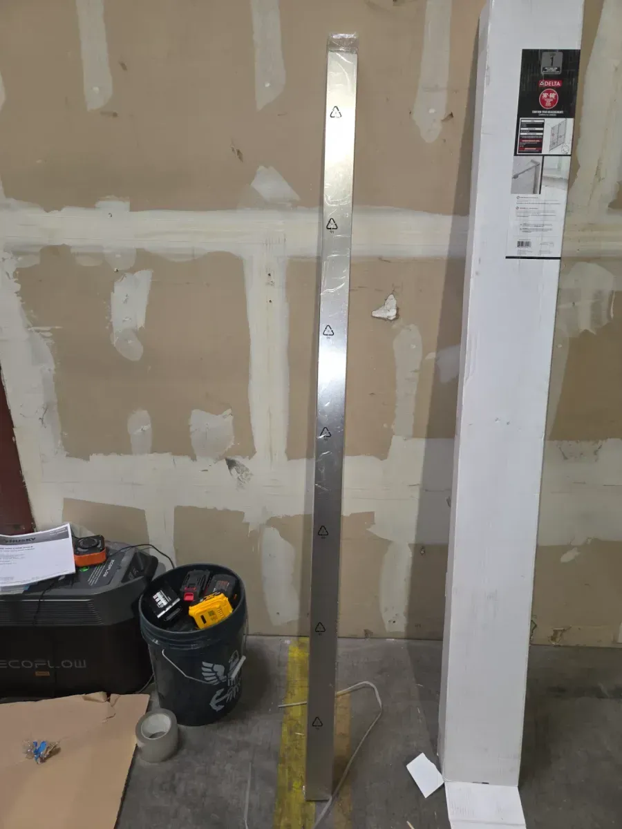 Delta Bridger Chrome Heavy Hinge Frameless Pivot Shower Hardware Assembly Kit - image 3