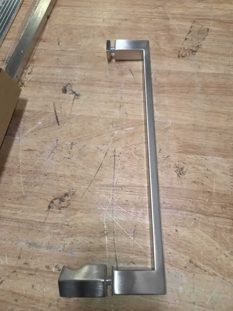 Delta Bridger Chrome Heavy Hinge Frameless Pivot Shower Hardware Assembly Kit - image 4