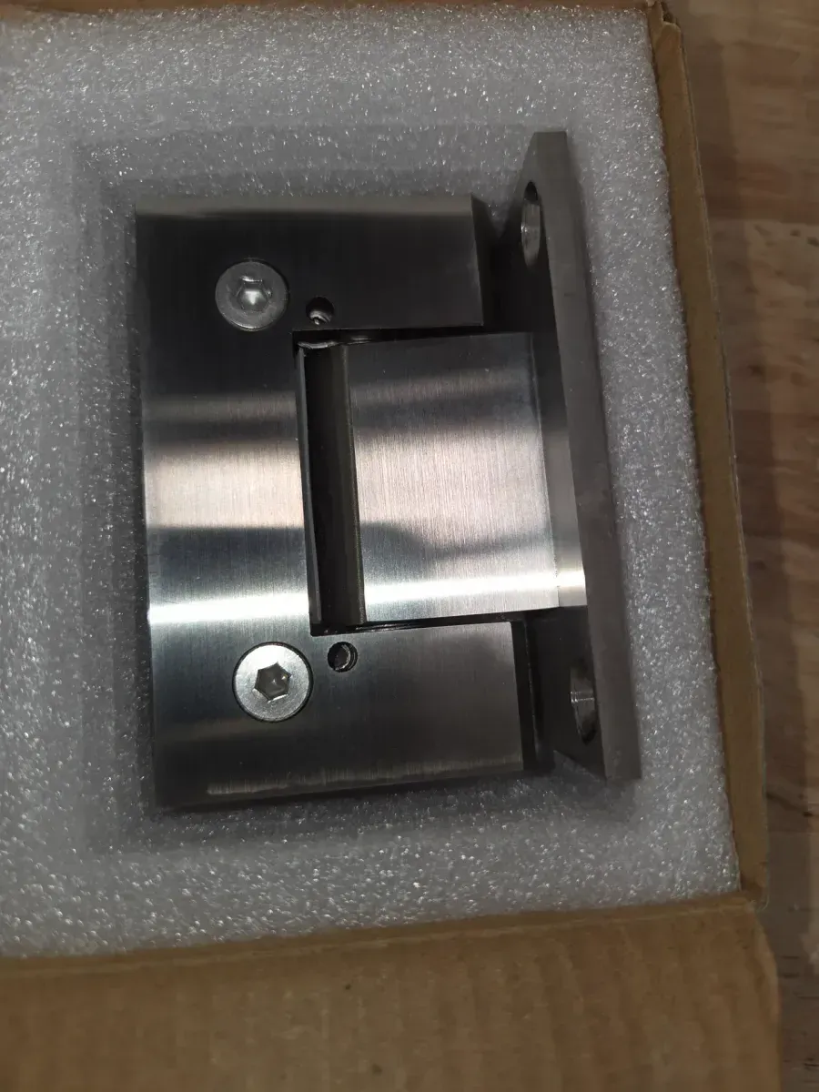 Delta Bridger Chrome Heavy Hinge Frameless Pivot Shower Hardware Assembly Kit - image 3