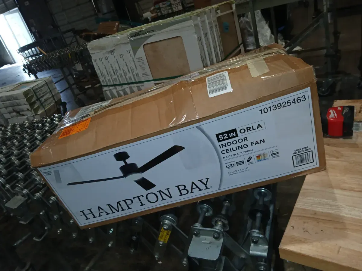 Orla 52 in. Quiet Indoor Matte Black Ceiling Fan with LED Light kit and Remote Control - image 9