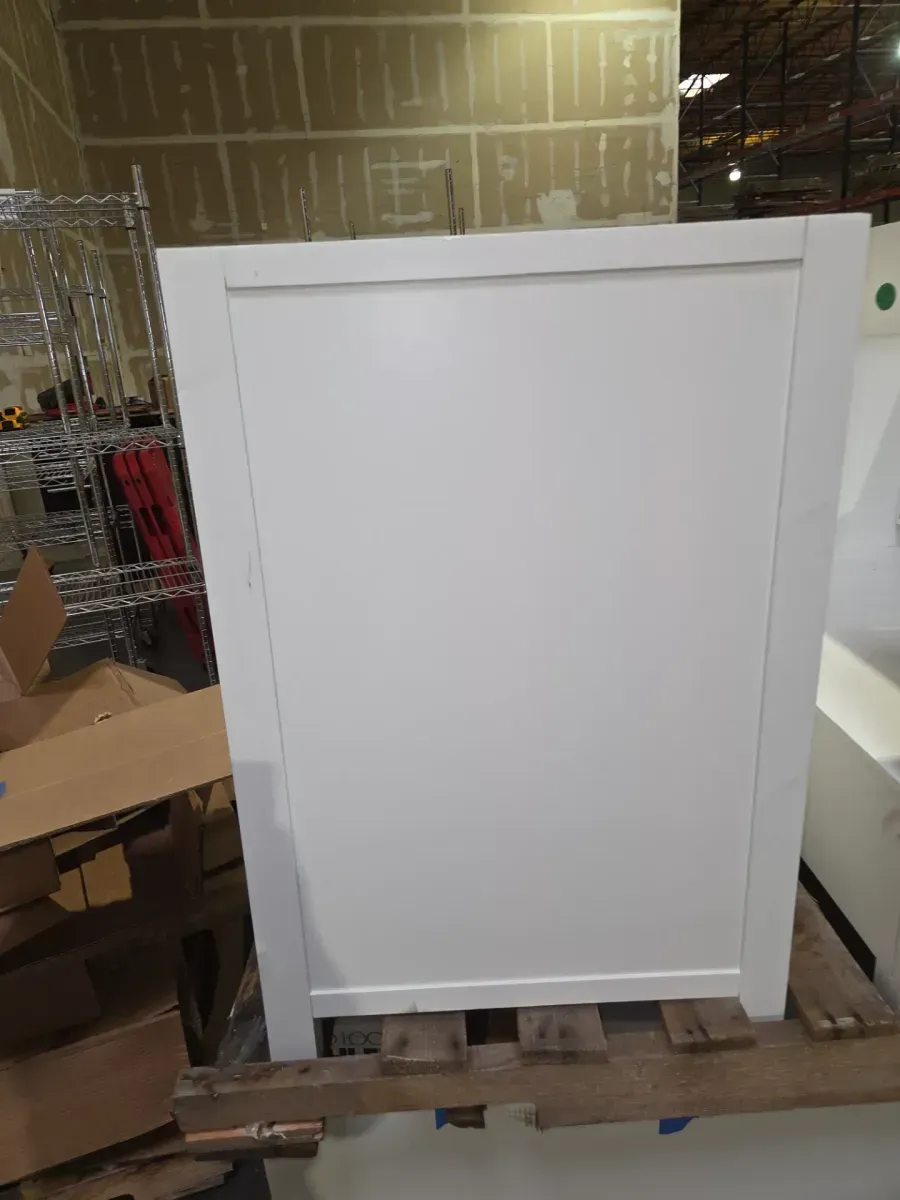 ***It doesn't come with the stopper.***Estate 35 in. W x 30 in. D Bath Vanity in White with Quartz Vanity Top in White with White Basin - image 1