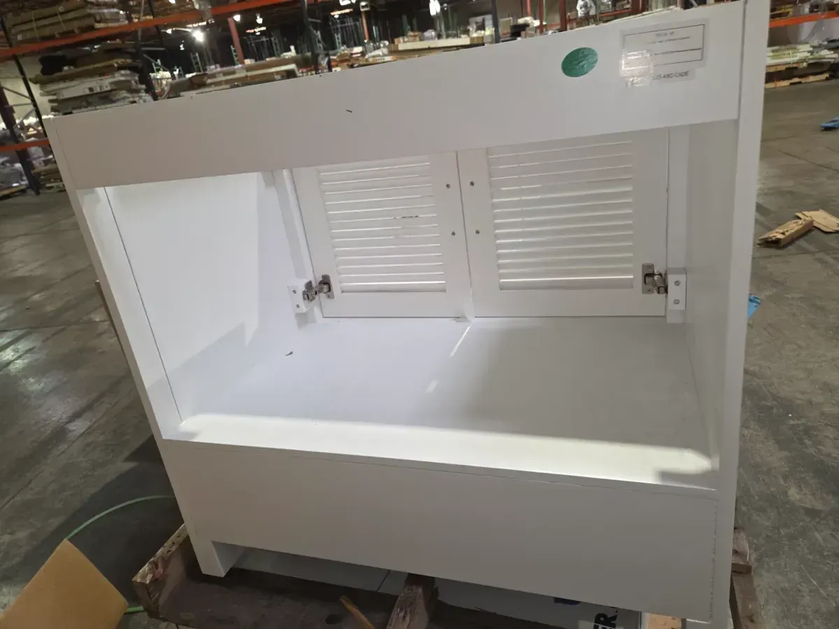 ***It doesn't come with the stopper.***Estate 35 in. W x 30 in. D Bath Vanity in White with Quartz Vanity Top in White with White Basin - image 2