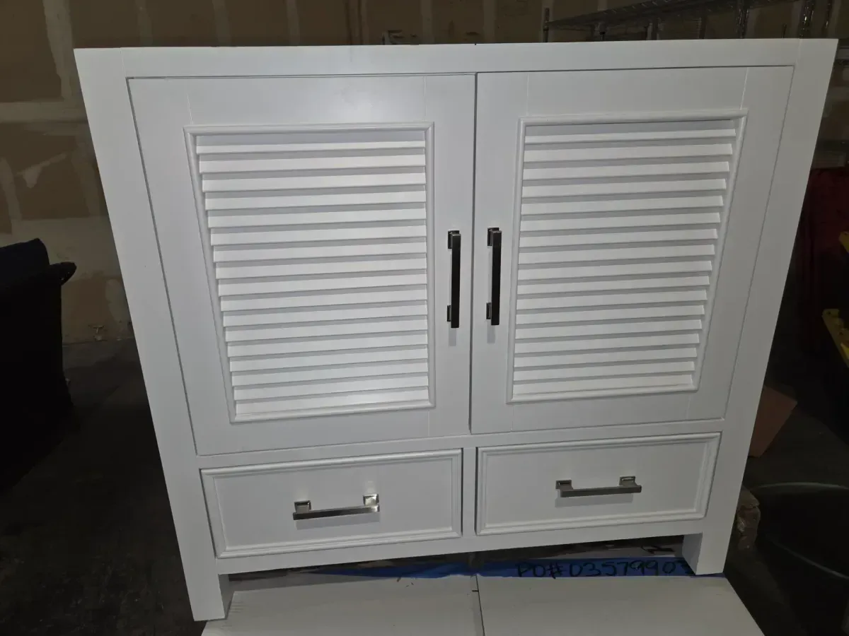 ***It doesn't come with the stopper.***Estate 35 in. W x 30 in. D Bath Vanity in White with Quartz Vanity Top in White with White Basin - image 3