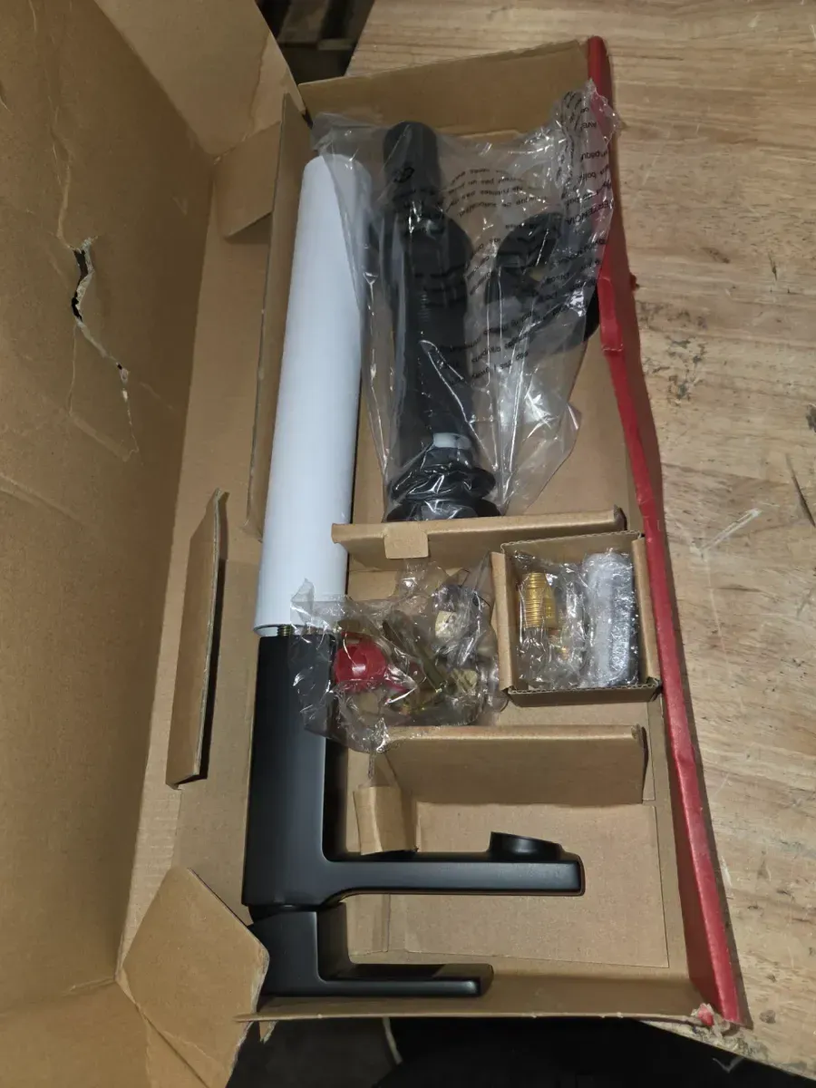 Deckard Single-Handle Single Hole Bathroom Faucet in Matte Black - image 8