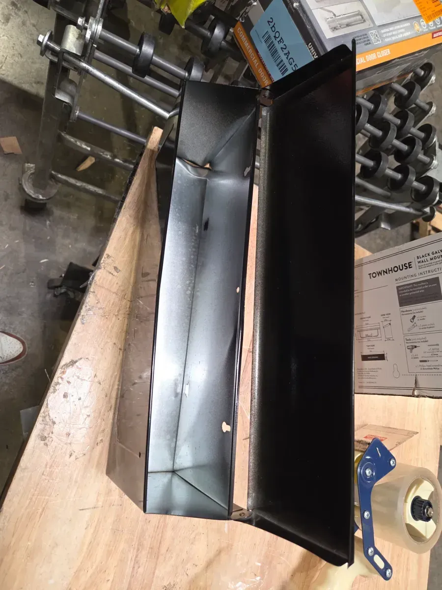 Townhouse Black, Small, Galvanized Steel, Horizontal, Wall Mount Mailbox - image 5