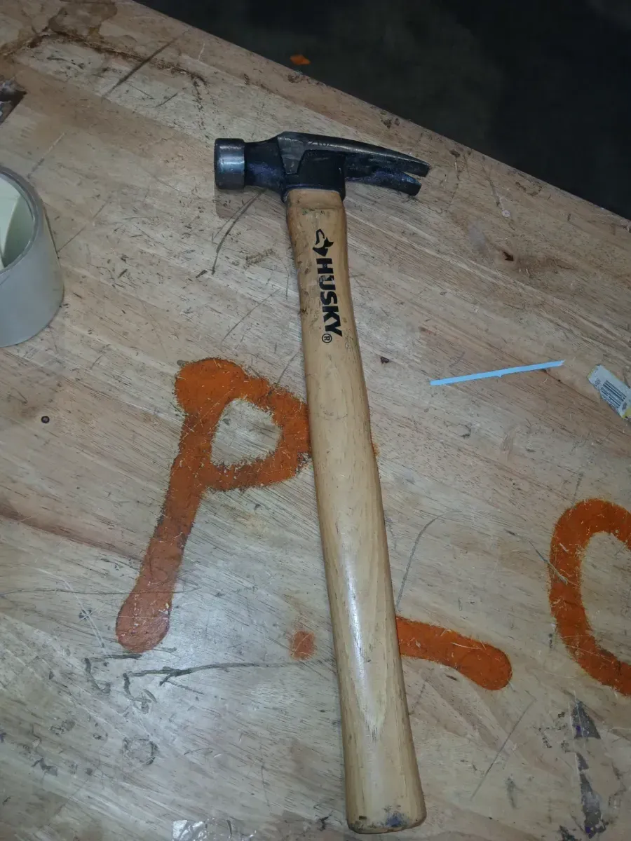 Husky 21 oz. Wood Milled Face with 17.7 in. Hickory Framing Hammer - image 2