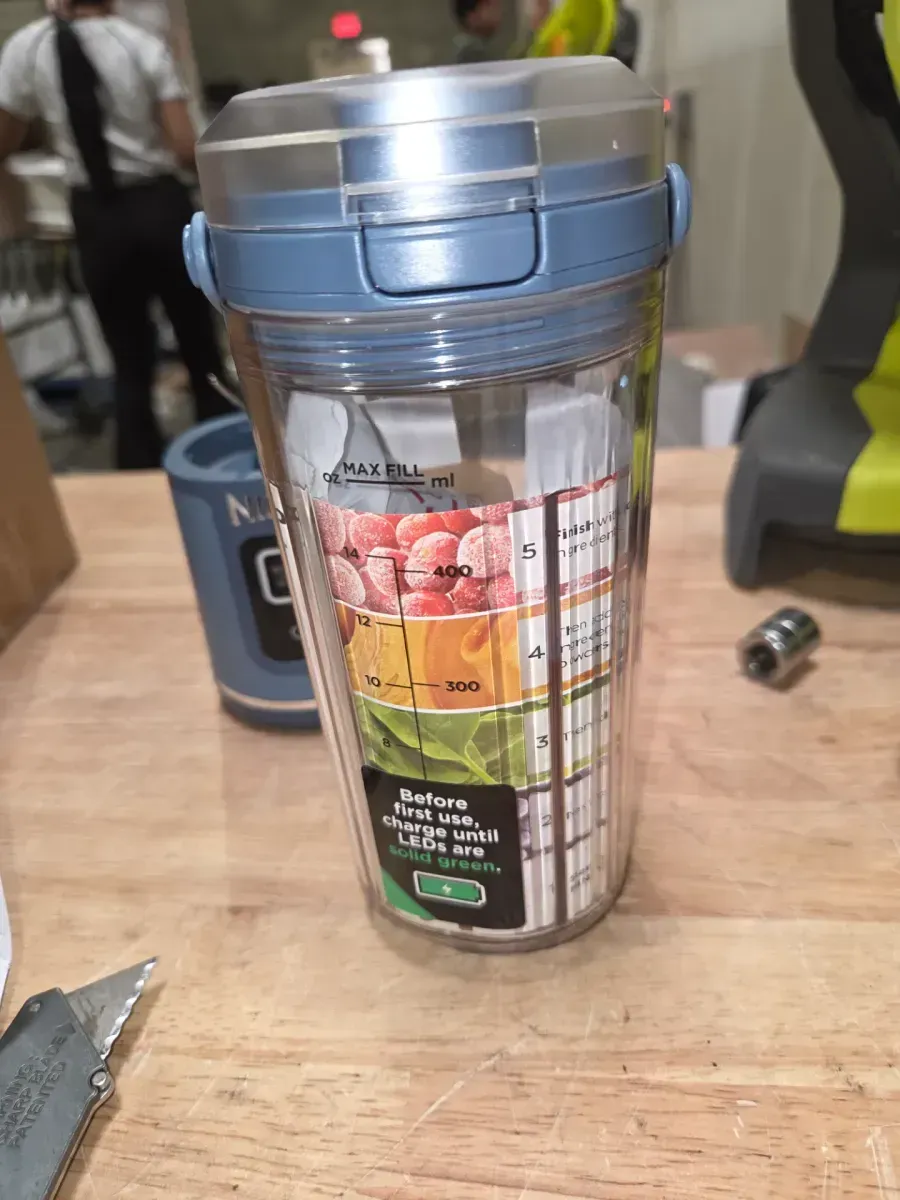 Blast 18 Oz. Single Speed Denim Blue Portable Blender - image 3