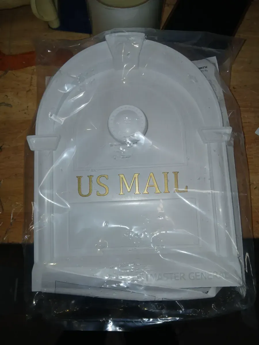 White The Lexington Mailbox and Post Kit - image 2