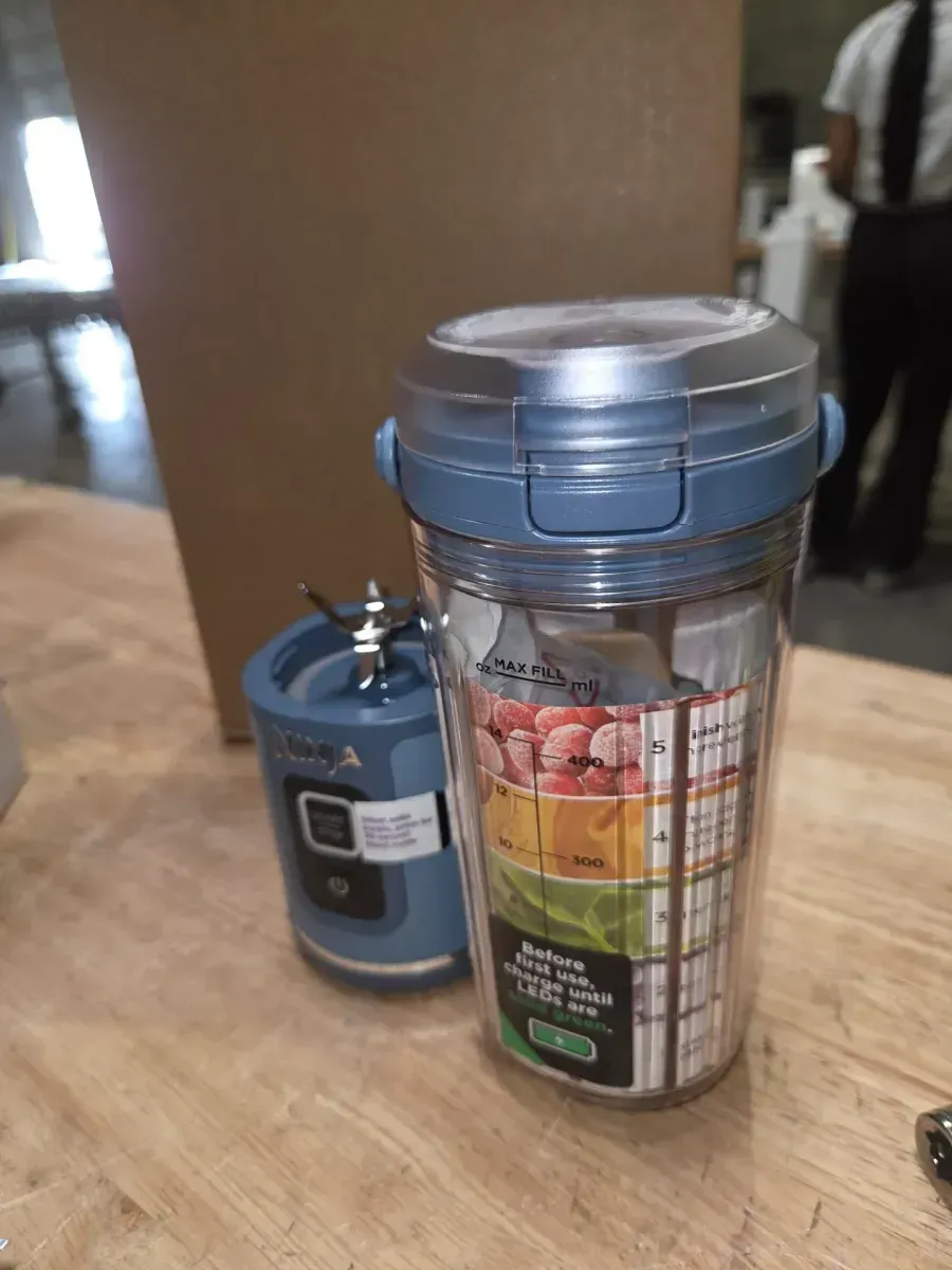 Blast 18 Oz. Single Speed Denim Blue Portable Blender - image 2