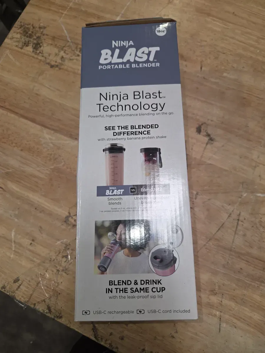 Blast 18 Oz. Single Speed Denim Blue Portable Blender - image 6