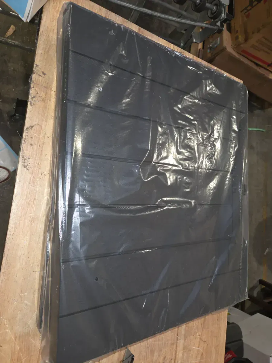 32 Gal. Wood-Grain Deck Box with Seat, Outdoor Lockable Storage Box for Patio Furniture in Black - image 2