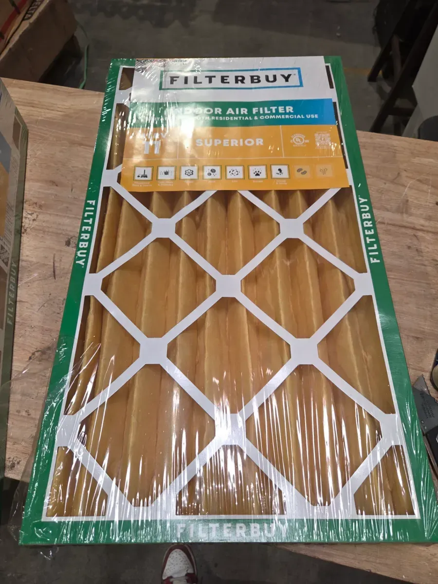 *** pack of 4***14 in. x 25in. x 2 in. MERV 11 (FPR 7) Allergen Defense Pleated HVAC AC Furnace Air Filters Replacement (1-Pack) - image 1