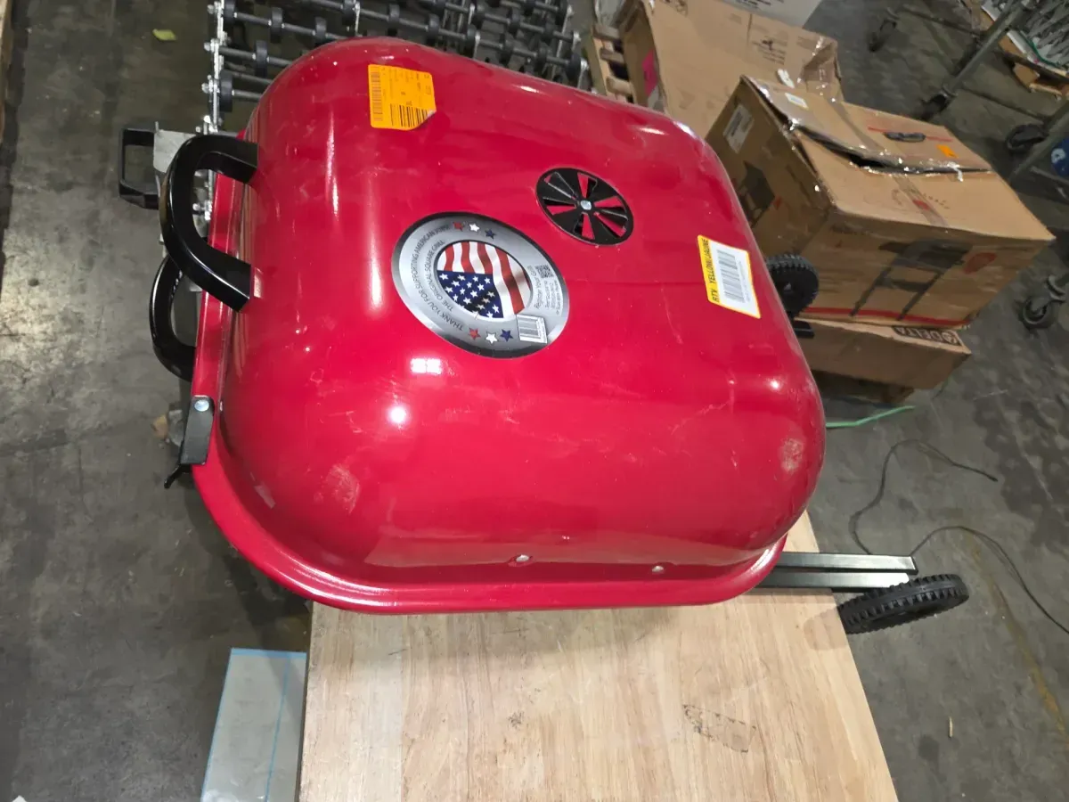 Walk-A-Bout Portable Red Charcoal Grill - image 2