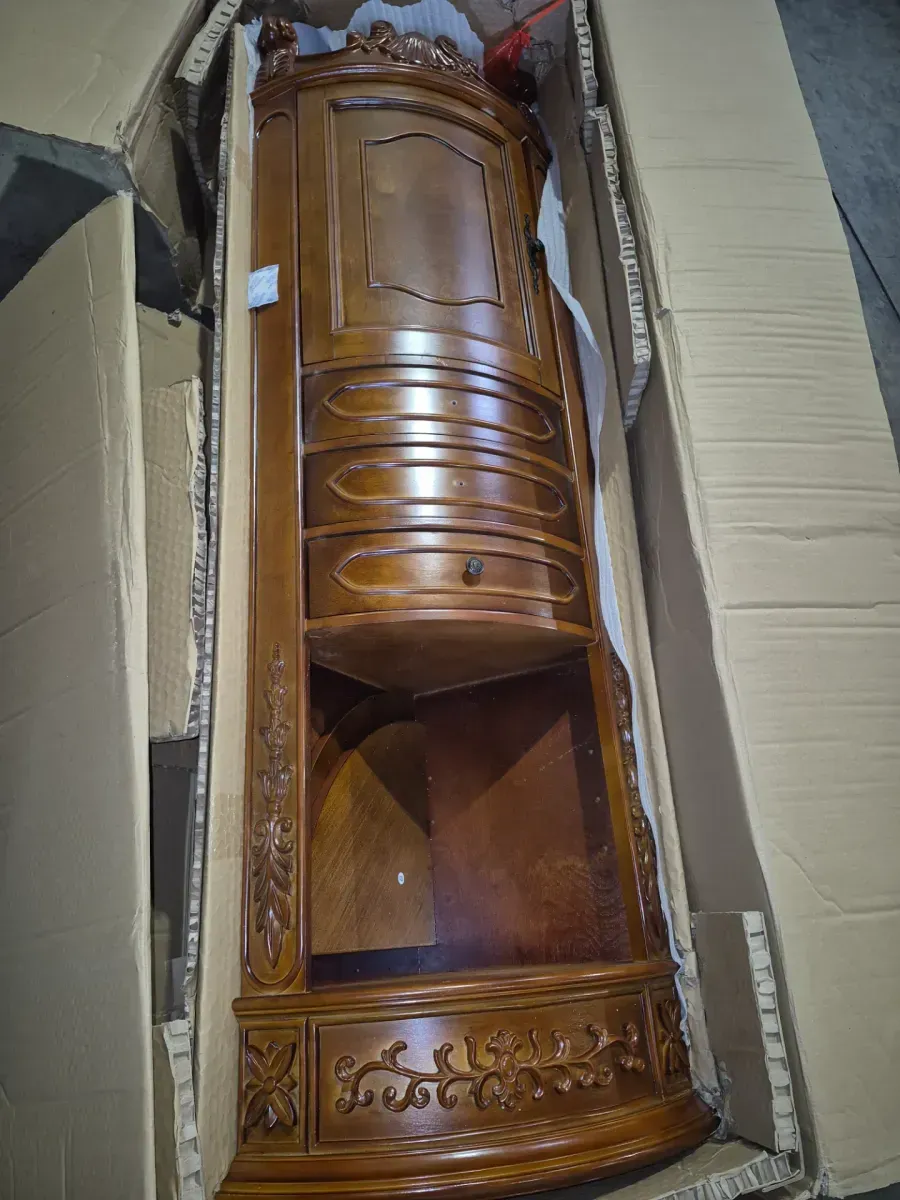 Winslow 22 in. W x 14 in. D x 68 in. H Brown Freestanding Linen Cabinet - image 2