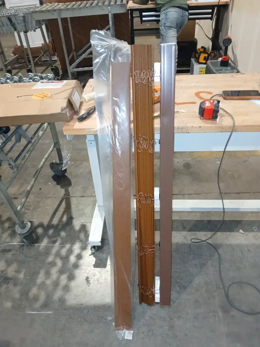 47 In. Cordless Wood Blinds Brown  - image 2