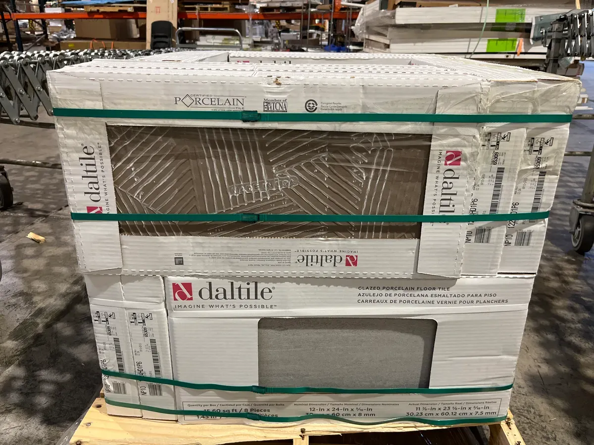 ***Pallet of 20***(312 sq. ft. / Case)Nova Falls Gray 12 in. x 24 in. Porcelain Stone Look Floor and Wall Tile (15.6) - image 5