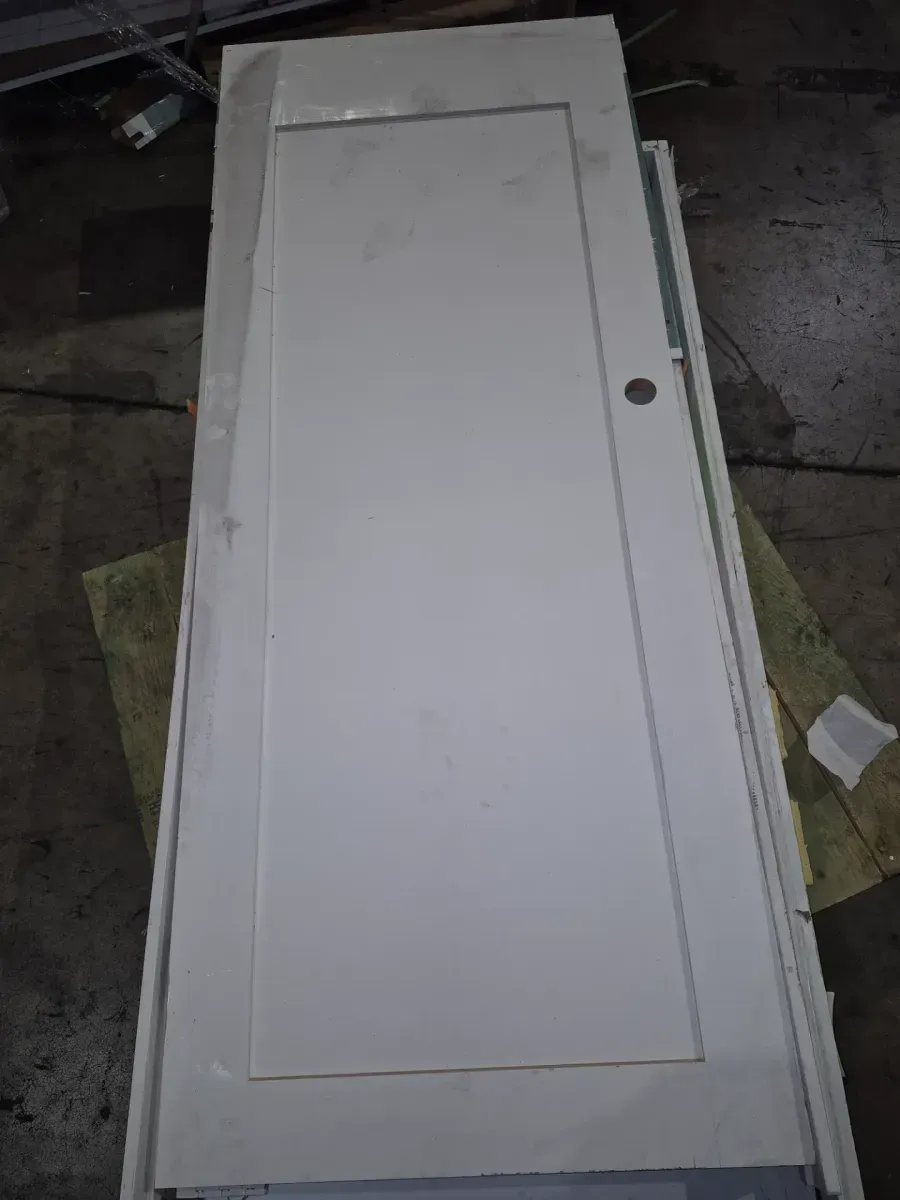 36 in. x 80 in. Shaker 1-Panel Primed  Door - image 1