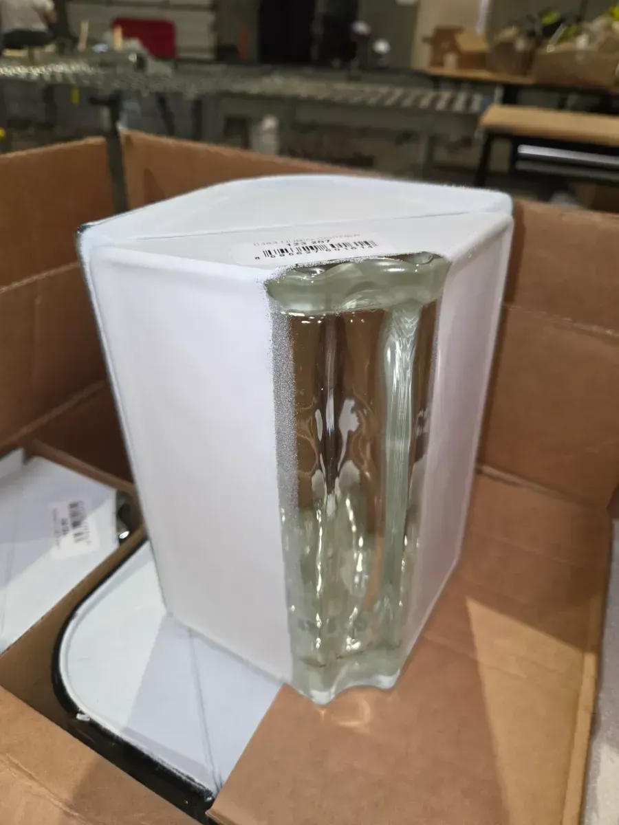 Nubio 4 in. Thick Series 5 x 8 x 4 in. Corner (6-Pack) Wave Pattern Glass Block (Actual 4.9 x 7.75 x 3.88 in.) - image 3