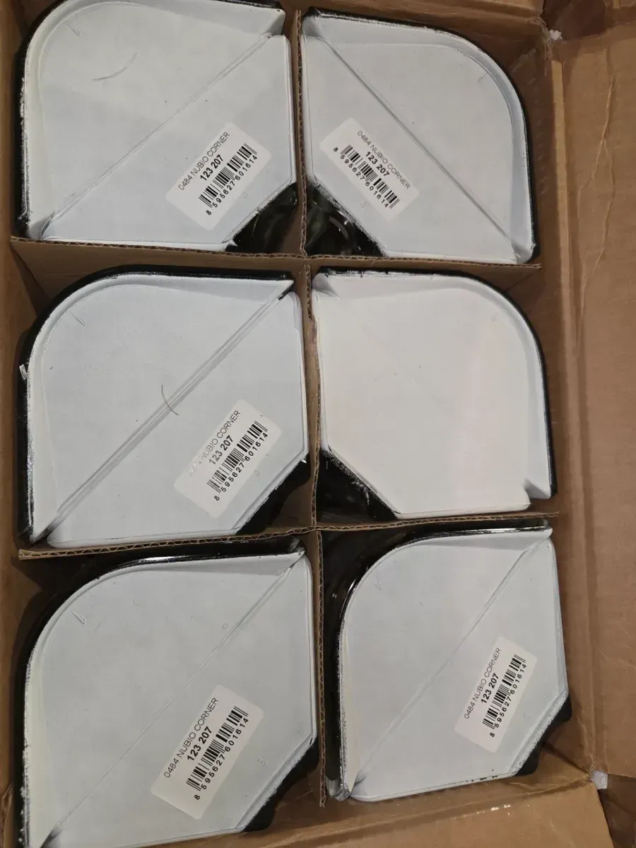 Nubio 4 in. Thick Series 5 x 8 x 4 in. Corner (6-Pack) Wave Pattern Glass Block (Actual 4.9 x 7.75 x 3.88 in.) - image 5