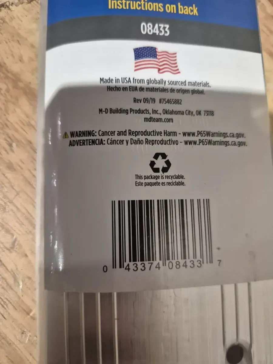 (Pack of 6 )3-1/2 in. x 5/8 in. x 36 in. Silver Aluminum and Vinyl Heavy Duty Low-Profile Outswing Door Threshold - image 4