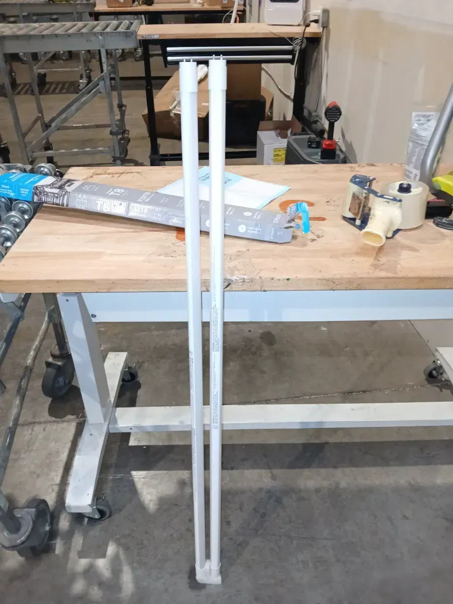 18-Watt Equivalence 48 in. T8 G13 Type A Plug and Play Linear LED Tube Light Bulb, Daylight Deluxe 6500K (2-Pack) - image 2