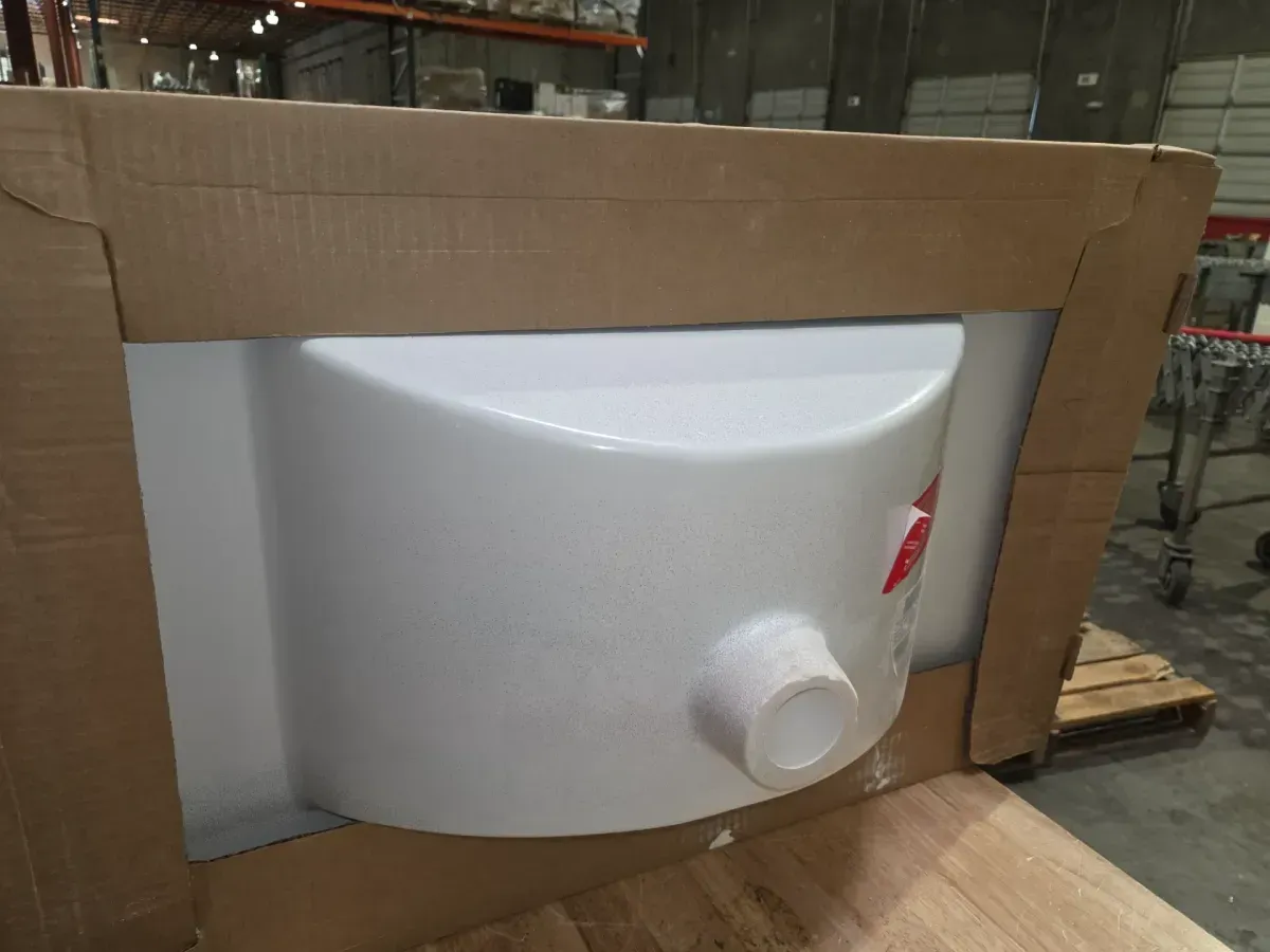 Sedgewood 30.5 in. W x 18.75 in. D x 34.375 in. H Single Sink Bath Vanity in White with Arctic Solid Surface Top - image 8