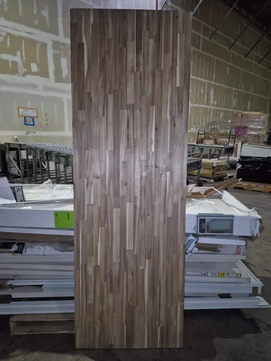 6 ft. L x 25 in. D Unfinished Hevea Solid Wood Butcher Block Countertop with Standard Edge - image 4