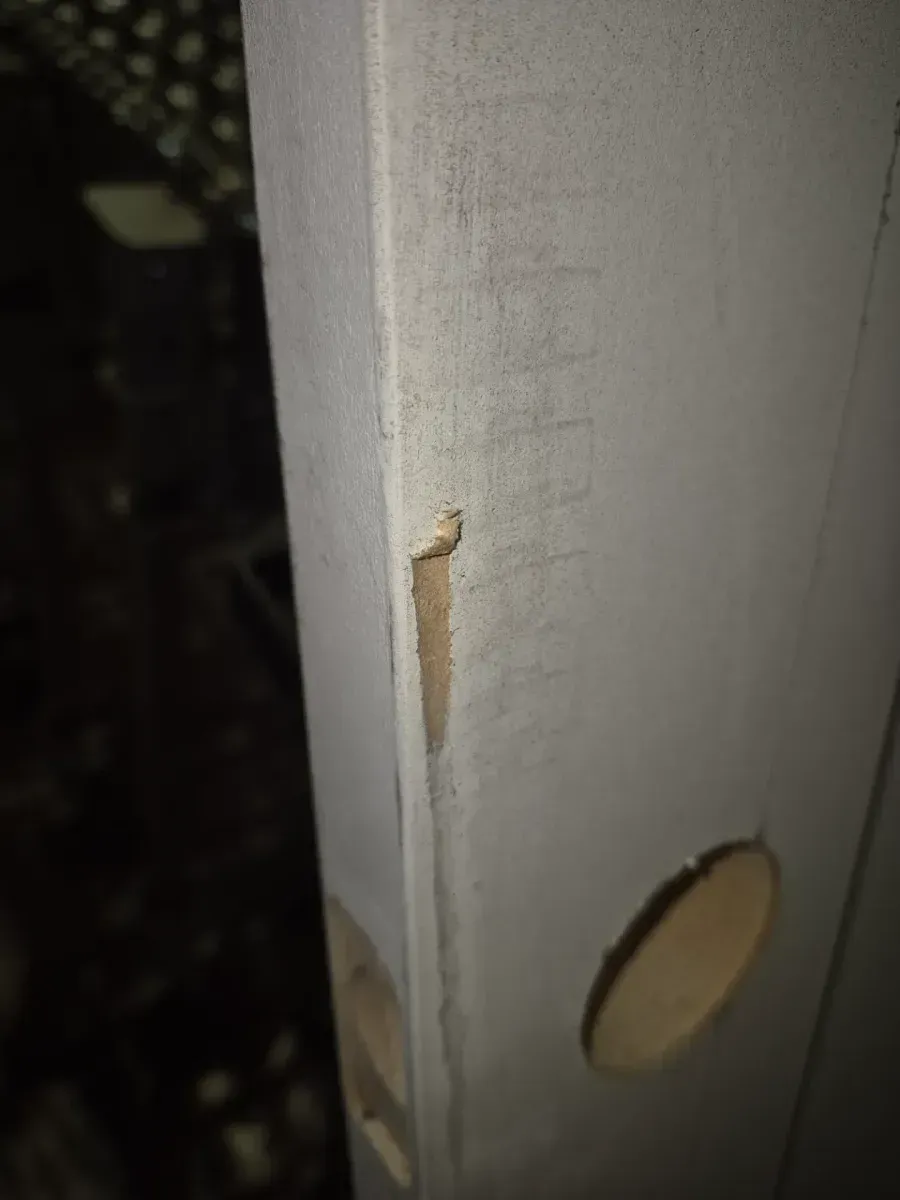  Masonite 32 in. x 80 in. 1 Panel MDF Series Right-Handed Solid Core White Primed Composite Single Prehung Door - image 3