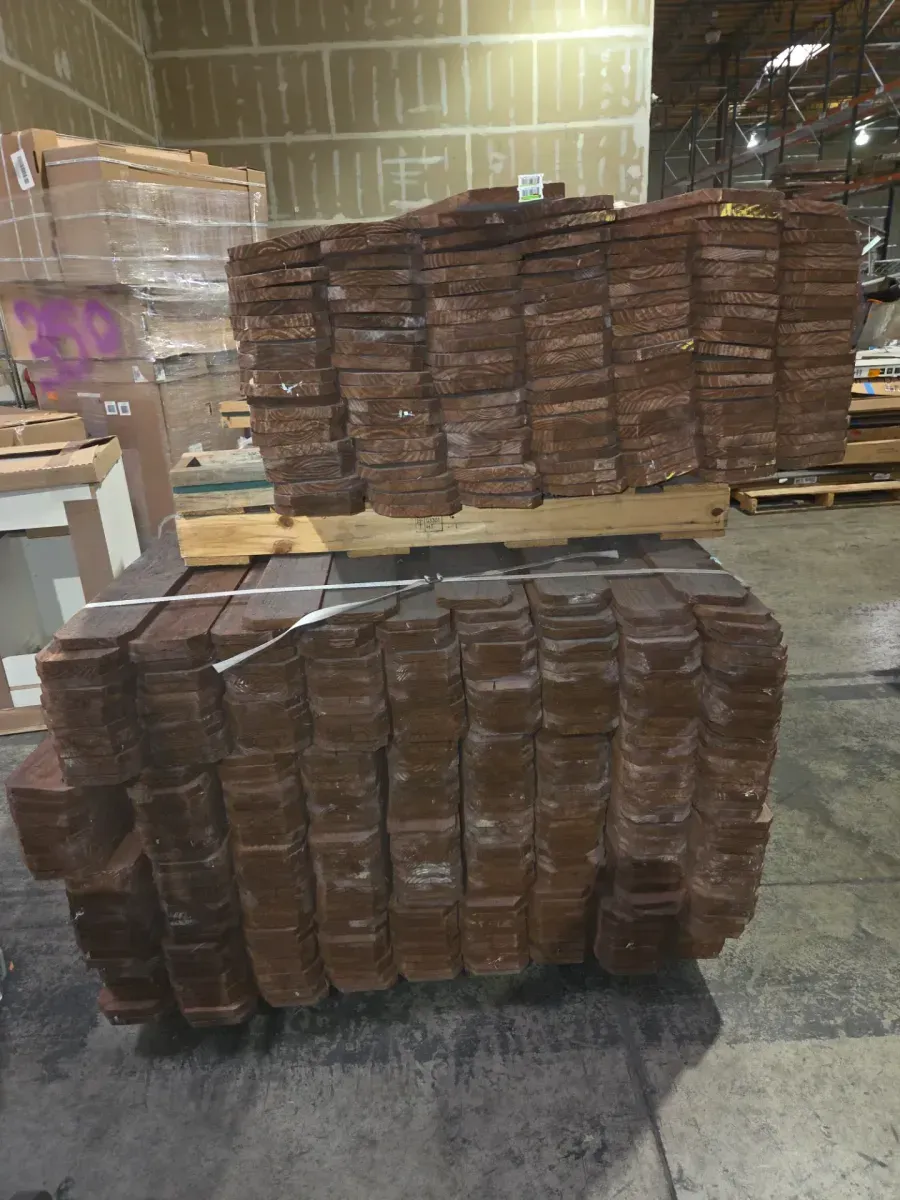 *** pallet of 547***3/4 in. x 5-1/2 in. x 6 ft. Prefinished Brown Douglas Fir Dog-Ear Wood Fence Picket - image 2