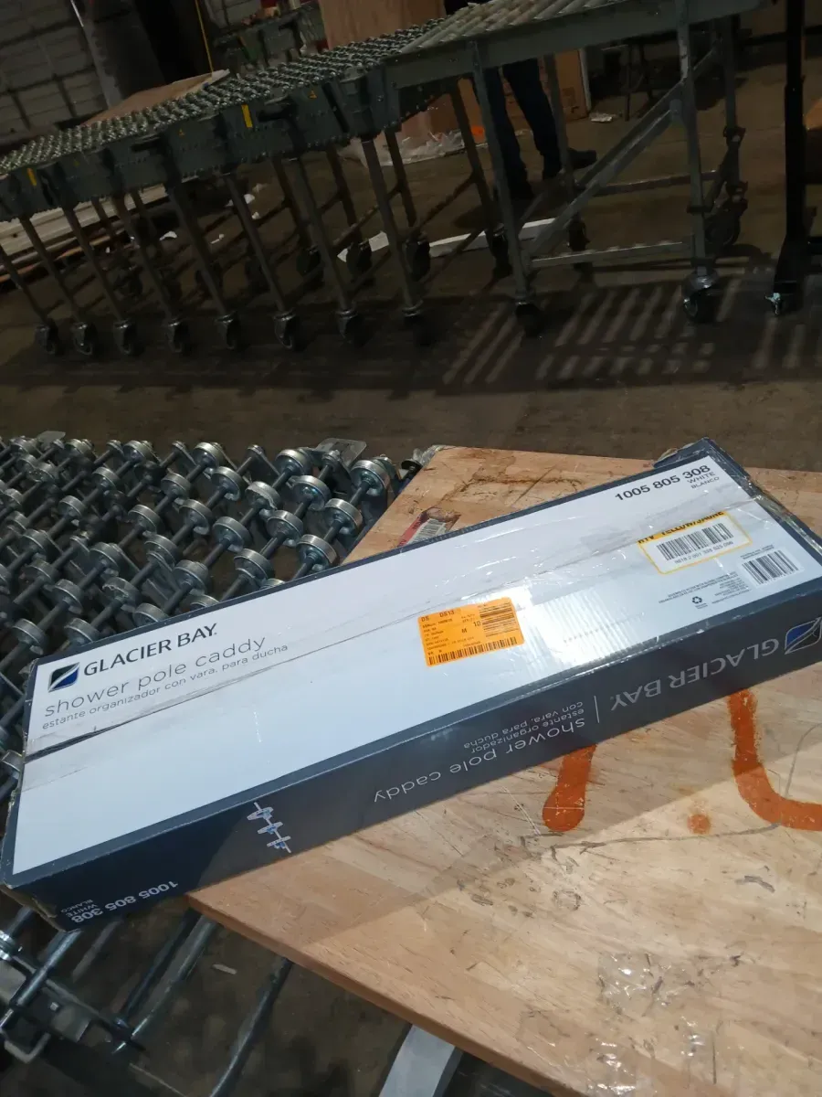 3-Tier Tension Corner Pole Shower Caddy in White - image 4