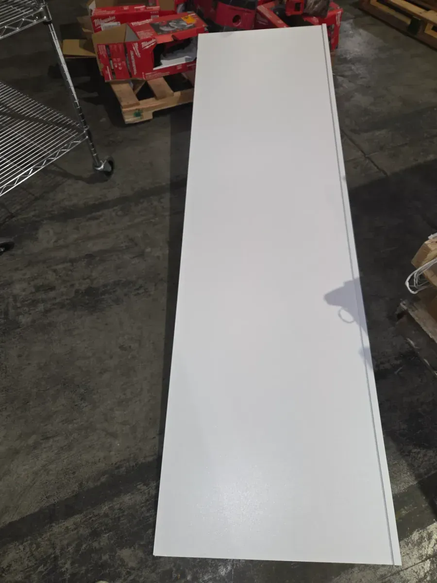 Hampton/Shaker 24 in. W x 84 in. H x 1.5 in. D Kitchen Cabinet Refrigerator End Panel Kit in Satin White - image 3