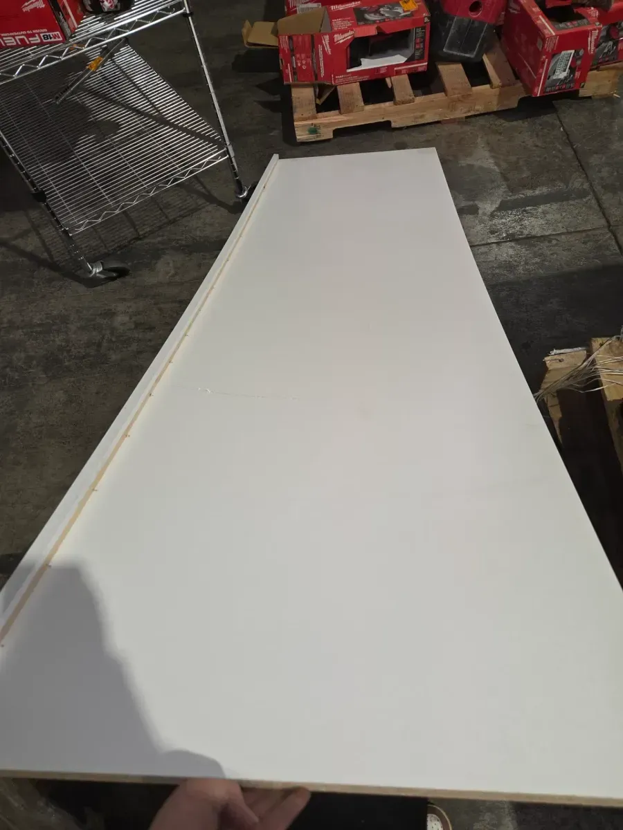 Hampton/Shaker 24 in. W x 84 in. H x 1.5 in. D Kitchen Cabinet Refrigerator End Panel Kit in Satin White - image 4