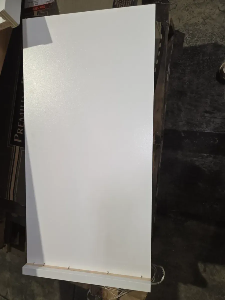 Hampton/Shaker 24 in. W x 84 in. H x 1.5 in. D Kitchen Cabinet Refrigerator End Panel Kit in Satin White - image 5