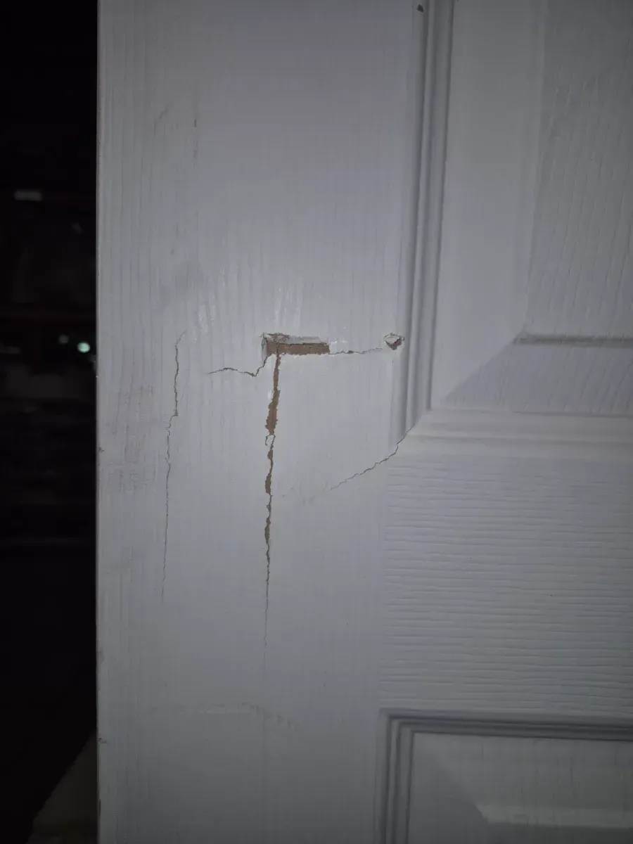 36 in. x 80 in. 6 Panel Colonial Primed Textured Molded Composite Interior Door Slab - image 3