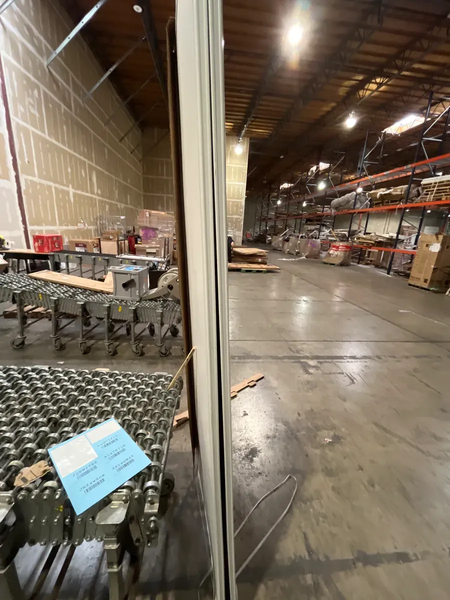 96 in. x 96 in. Concord White Aluminum Frame Mirrored Interior Sliding Closet Door - image 3