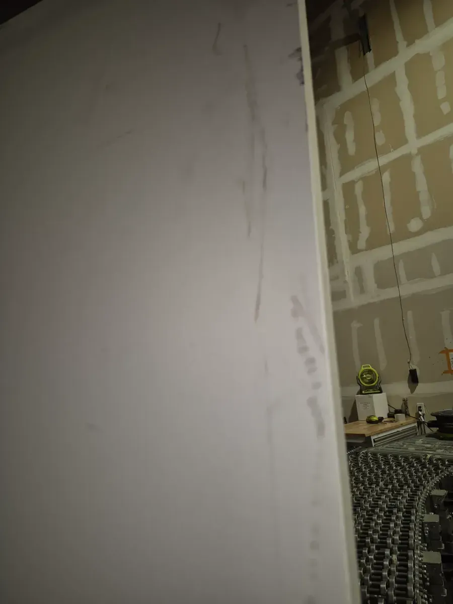 32 in. x 80 in. No Panel Right-Handed Primed Composite Hollow Core Single Prehung Interior Door 4-9/16 in. Flat Jamb - image 3