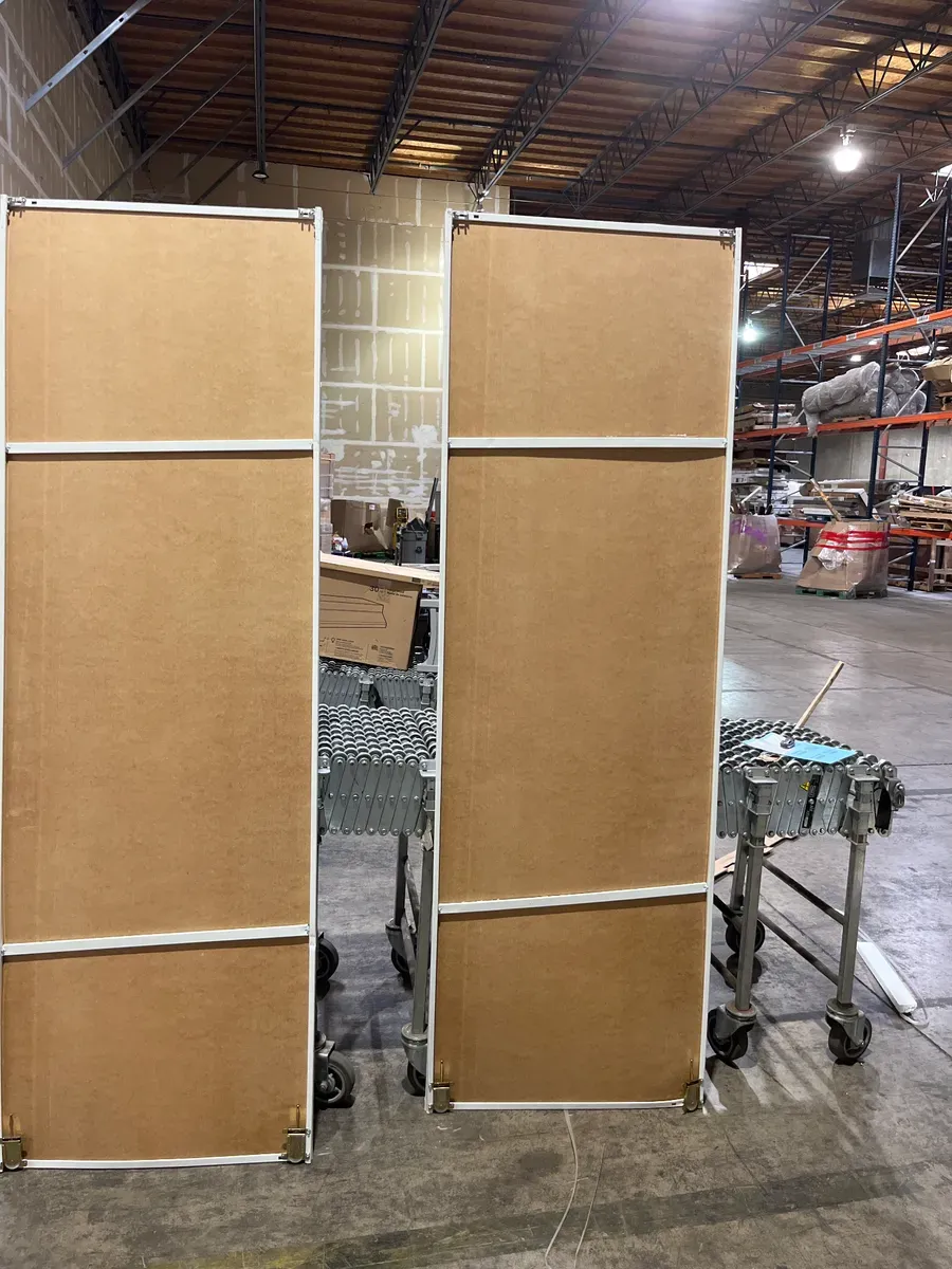 96 in. x 96 in. Concord White Aluminum Frame Mirrored Interior Sliding Closet Door - image 5