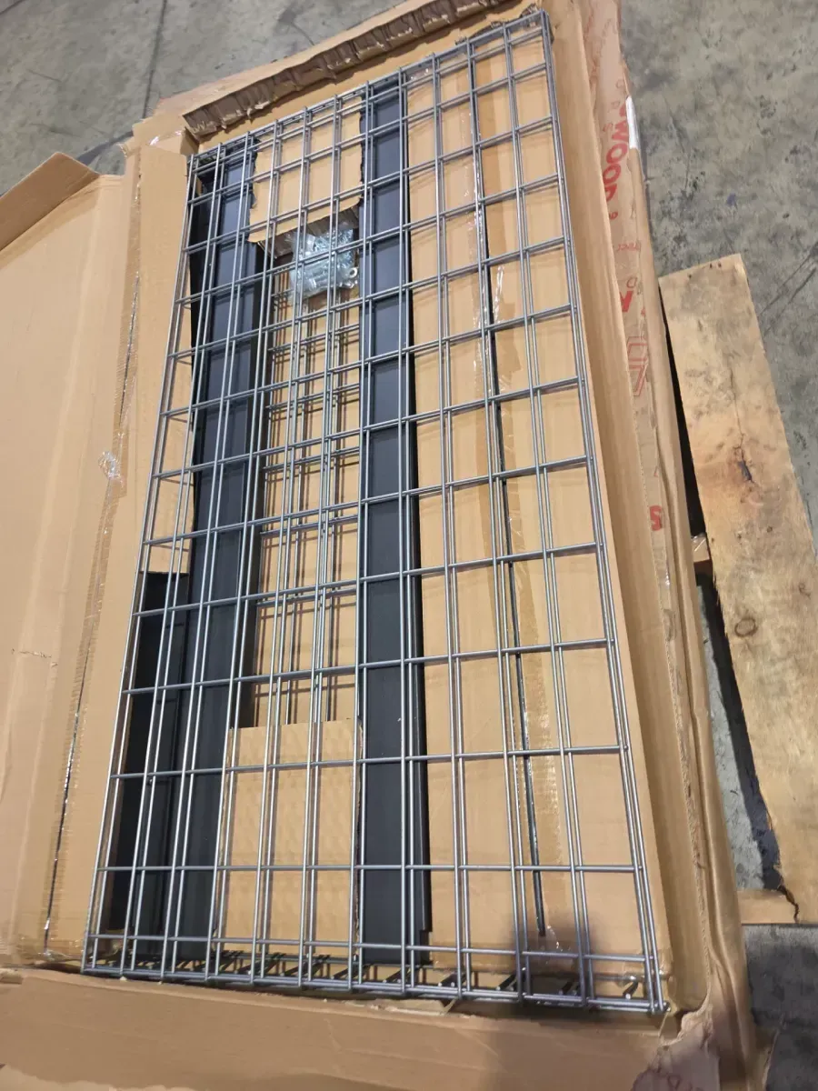 97.5 in. W x 43.75 in. H x 32 in. D Adjustable Height Metal Heavy-Duty Overhead Garage Storage Rack in Black - image 5