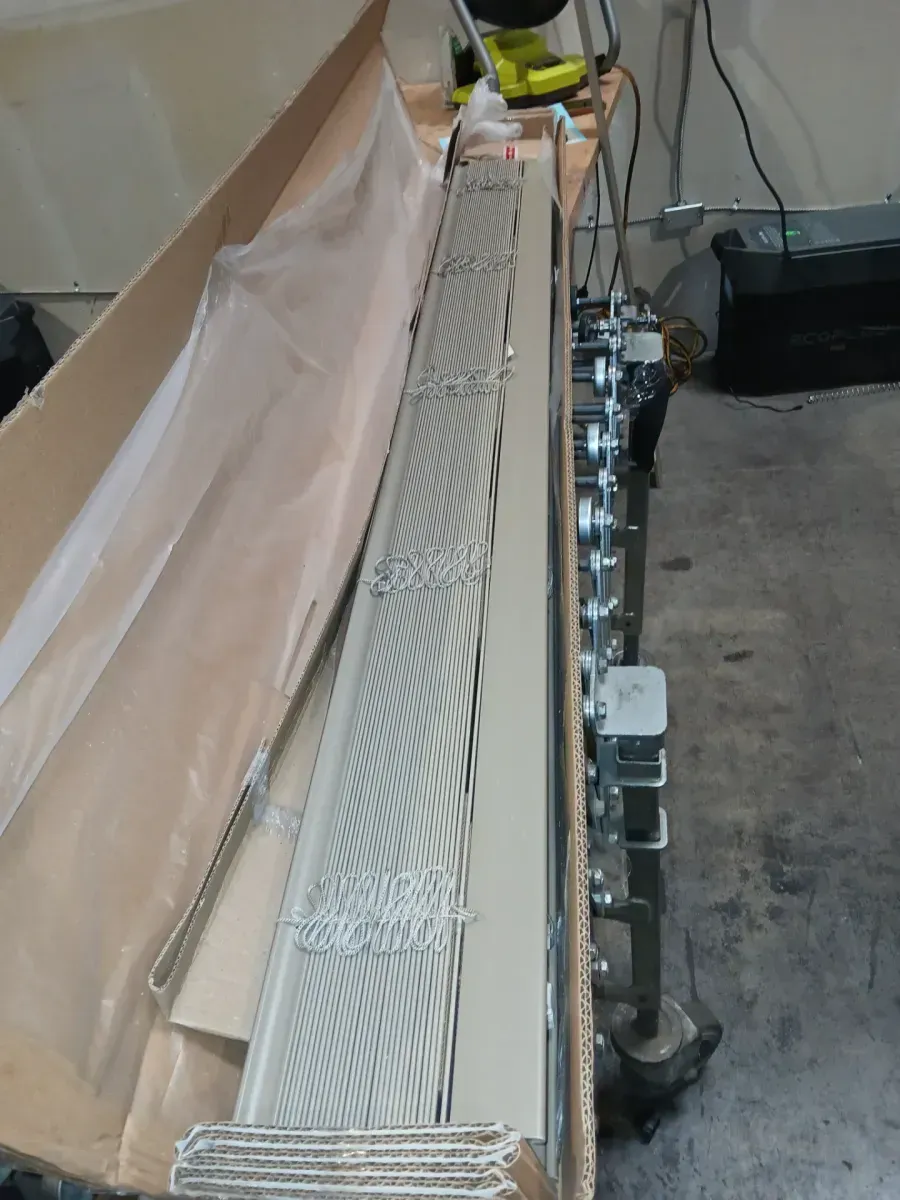 Driftwood Gray Cordless Premium Faux Wood blinds with 2.5 in Slats - 59 in W x 64 in L (Actual Size 58.5 in W x 64 in L) - image 2