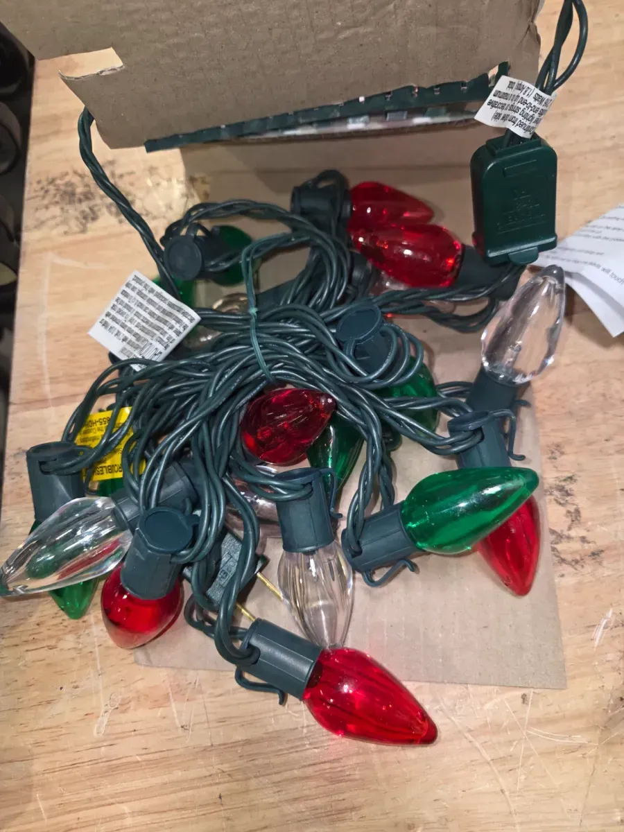 Home Holiday Accent Home Accents Holiday 24 Red, Green, and Warm White Steady Lit Super Bright C9 LED String Lights # 1010936948 # 24RT0732315RWG - image 2