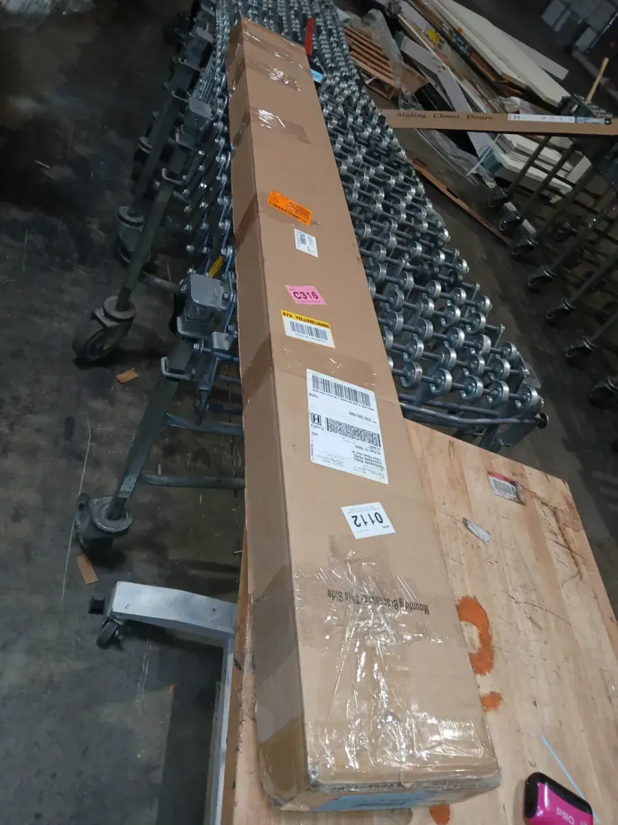 Driftwood Gray Cordless Premium Faux Wood blinds with 2.5 in Slats - 59 in W x 64 in L (Actual Size 58.5 in W x 64 in L) - image 4