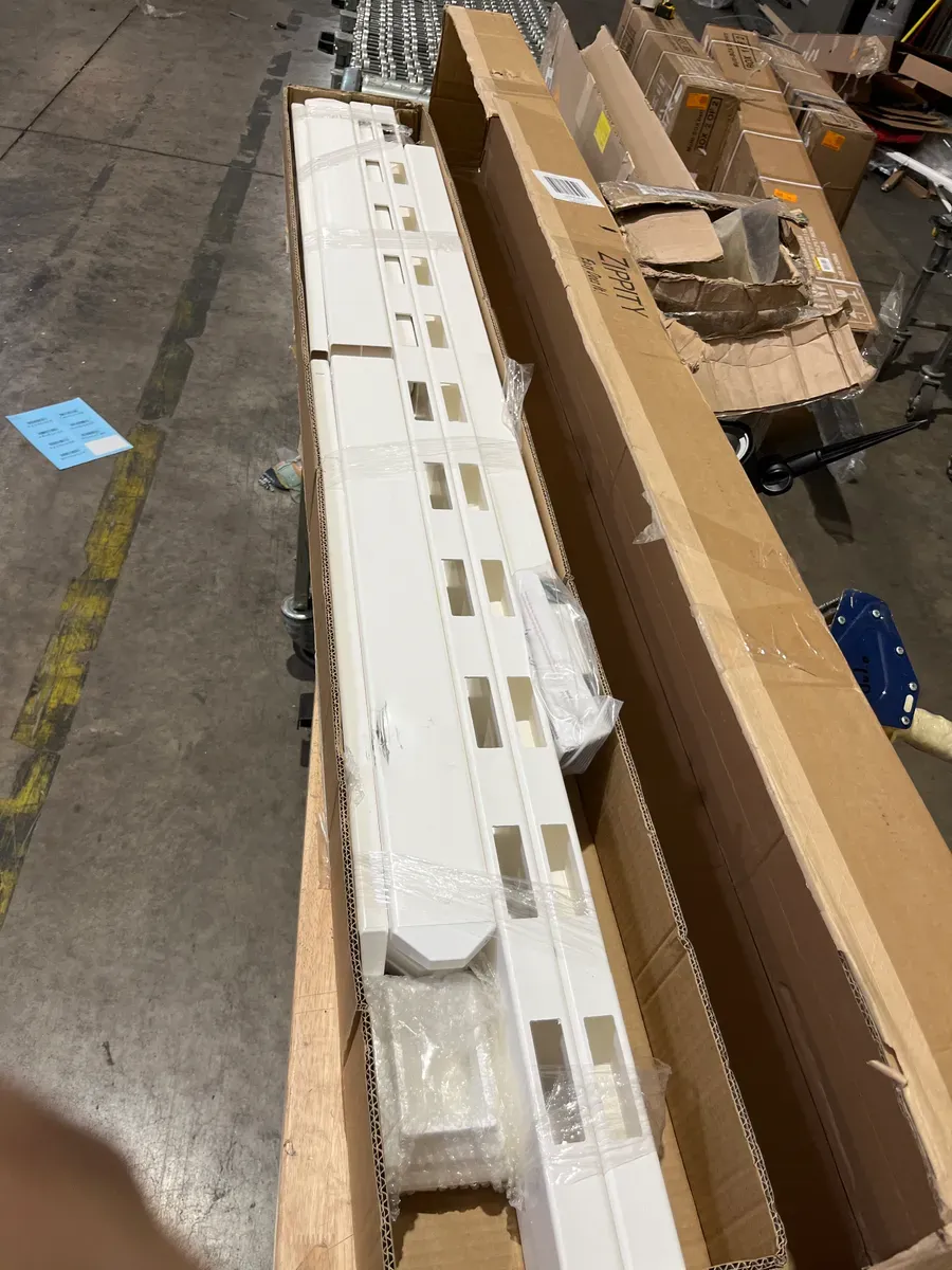 3 ft. x 6 ft. Newport Picket Fence W/Post and No-Dig Steel Pipe Anchor Kit - image 3