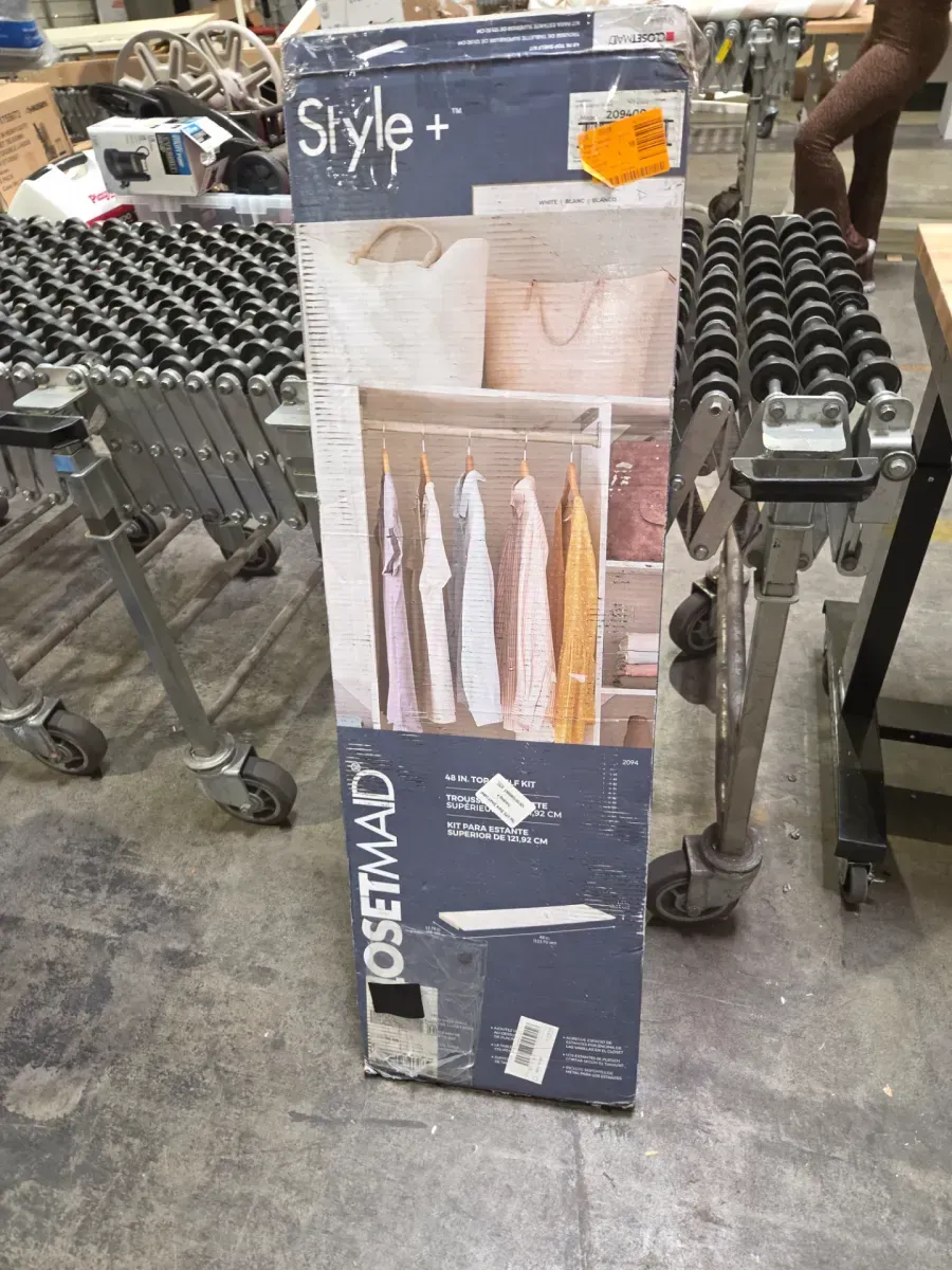 Style+ 48 in. W White Top Shelf Kit - image 7