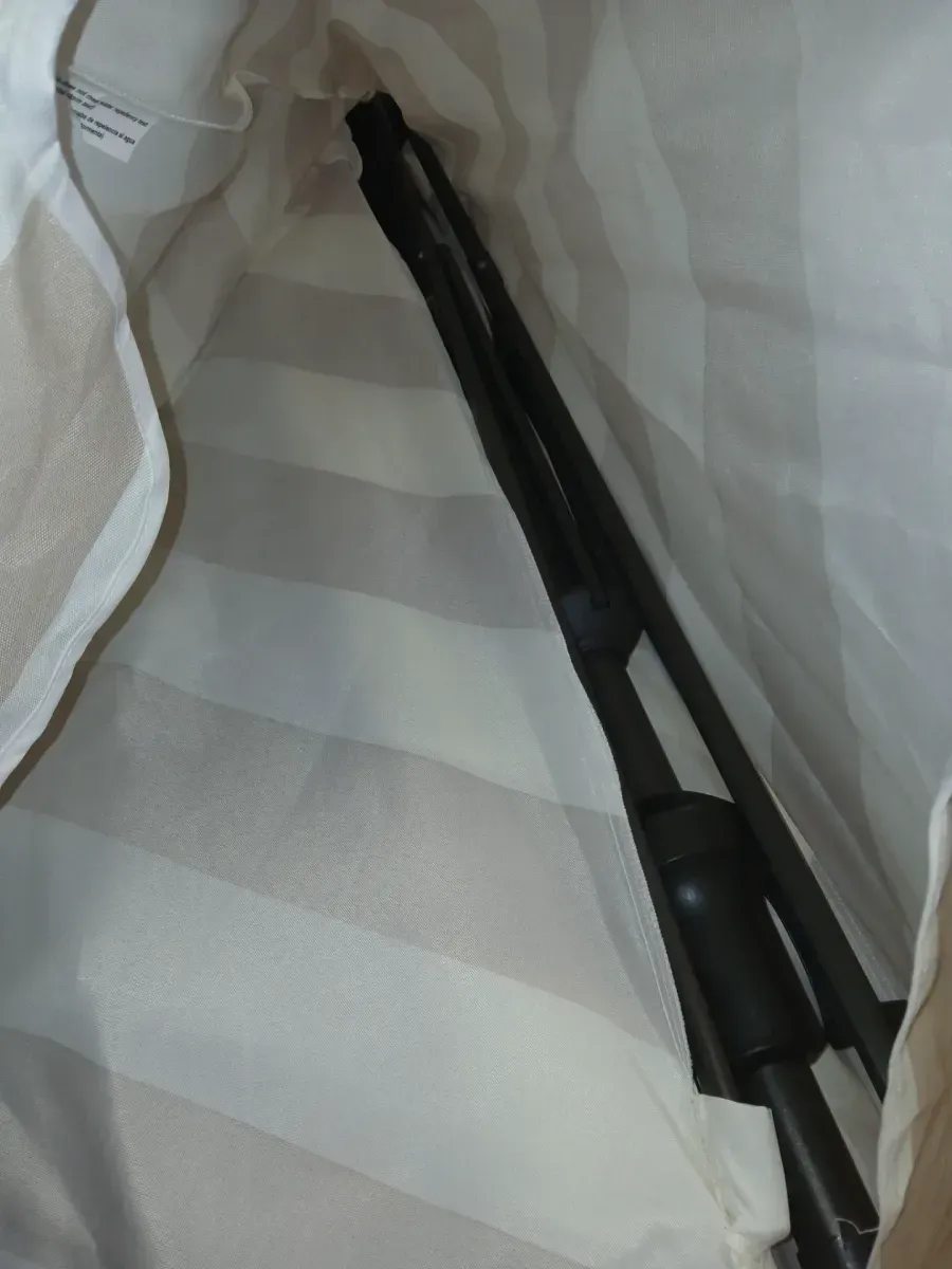  *** It has no support*** 7.5 ft. Steel and Aluminum Market Crank and Tilt Outdoor Patio Umbrella in Tan - image 2