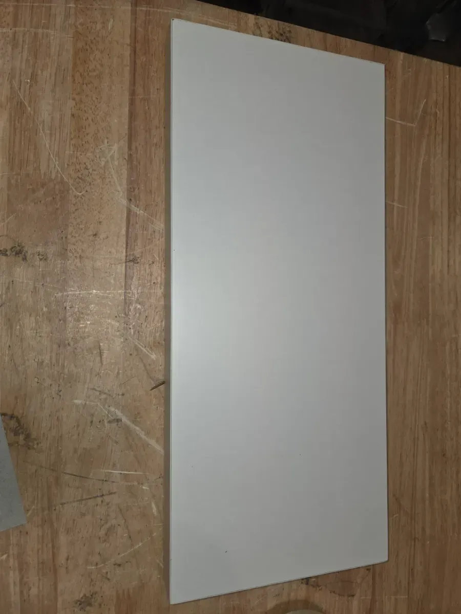 Slim Line 1-Piece 8 in. D x 18 in. L x 1-1/4 in. MDF White Floating Shelf - image 2