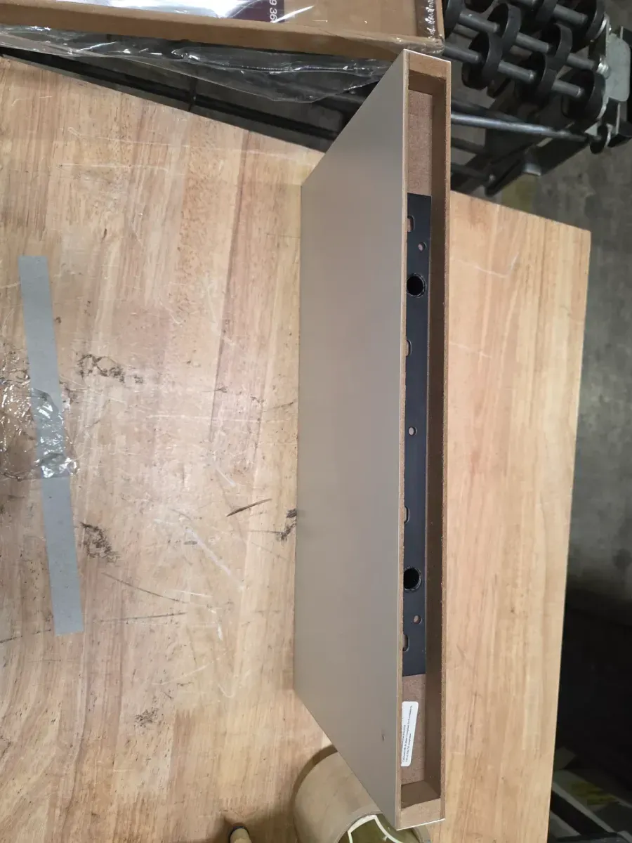 Slim Line 1-Piece 8 in. D x 18 in. L x 1-1/4 in. MDF White Floating Shelf - image 4