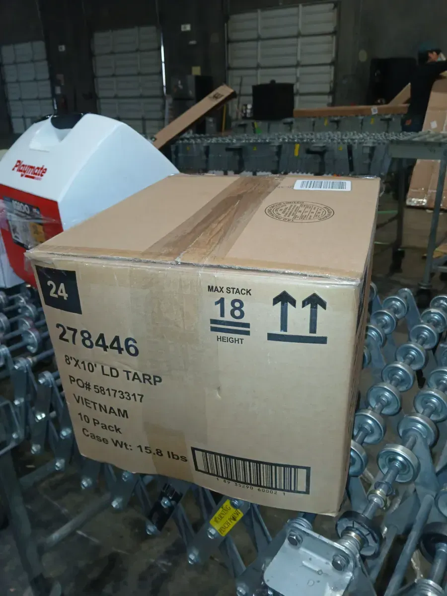 *** pack of 10 *** 8 ft. W x 10 ft. L Blue Light Duty Tarp - image 4